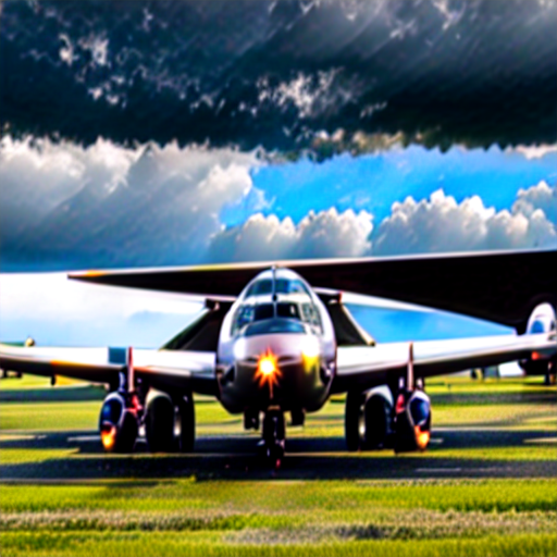 054_A pair of planes parked in a small rural airfield..png